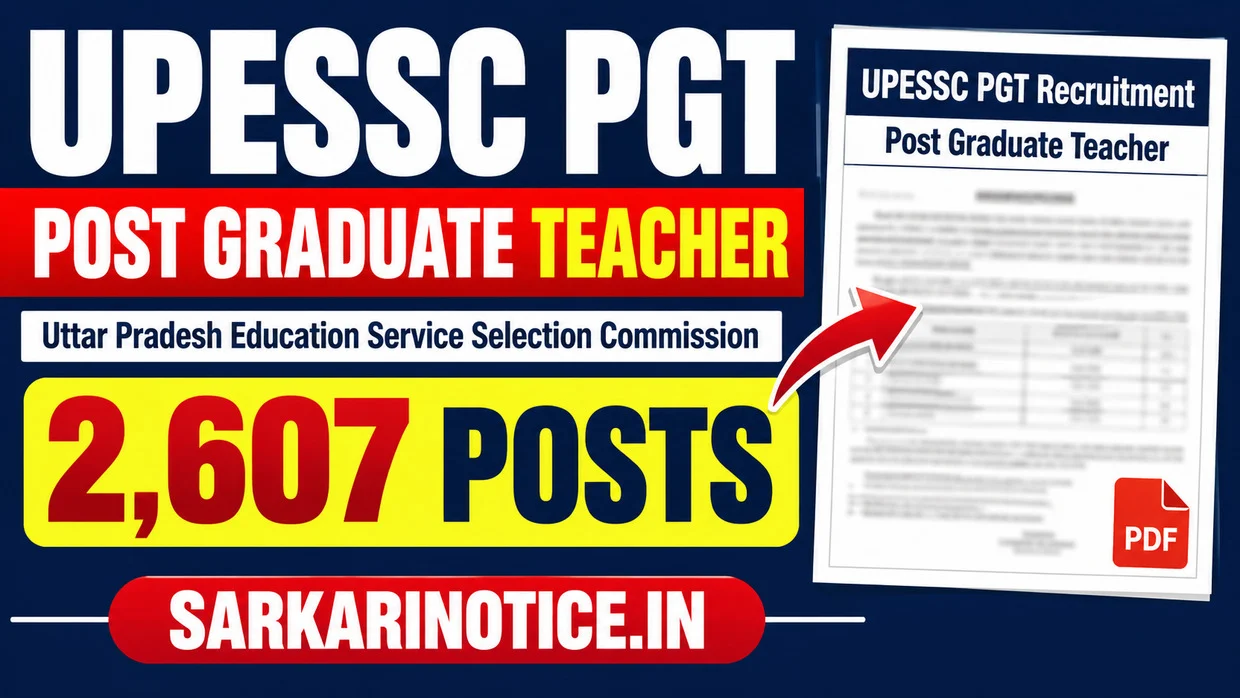 upessc-pgt-recruitment-2026-sarkarinotice