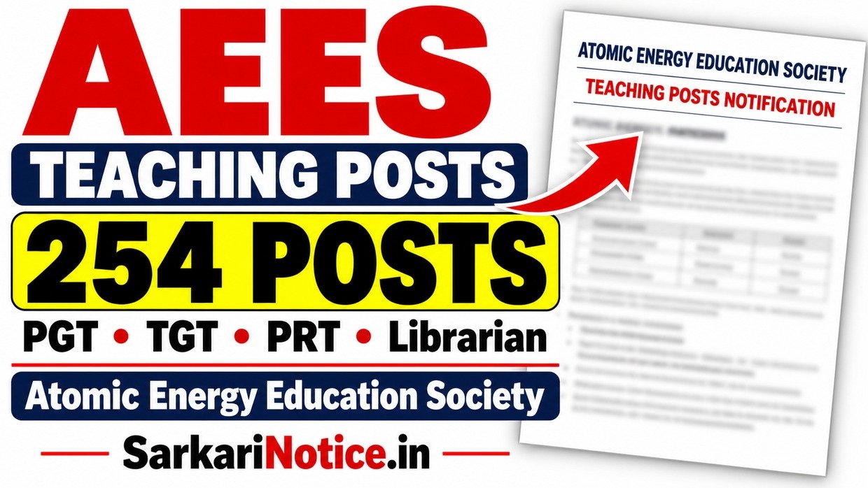 AEES Teaching Posts Recruitment 2026 - 254 Posts